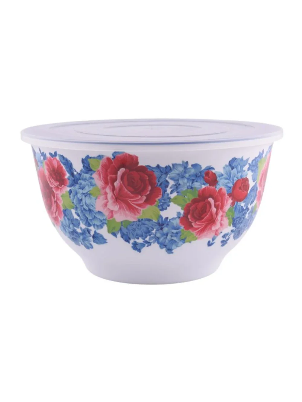 The Woman Pioneer Home Heritage Floral lids 10-Piece Melamine Mixing Bowl Set